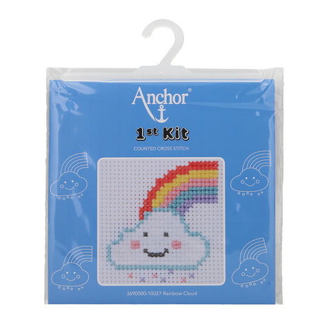 Counted Cross Stitch Kit - 1st Kit Rainbow Cloud