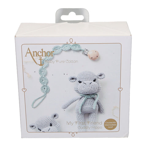 Crochet Kit - Baby Pure Cotton Amigurumi Hippo