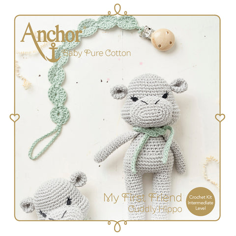 Crochet Kit - Baby Pure Cotton Amigurumi Hippo