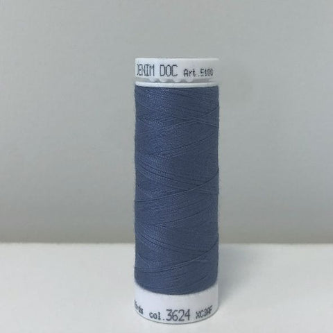 Mettler Denim Doc Sewing Thread Light Indigo Blue