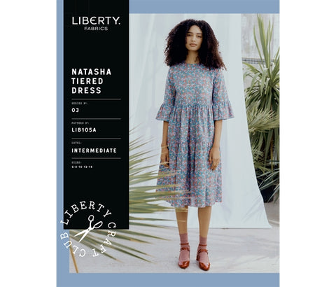 Natasha Tiered Dress Liberty Womens Sewing Pattern - (6-14)