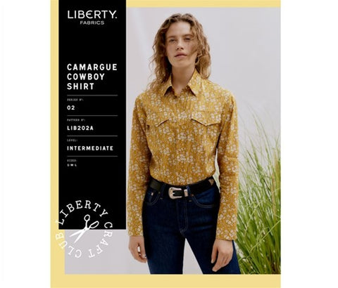 Camargue Cowboy Shirt Womens Sewing Pattern - (S,M,L)