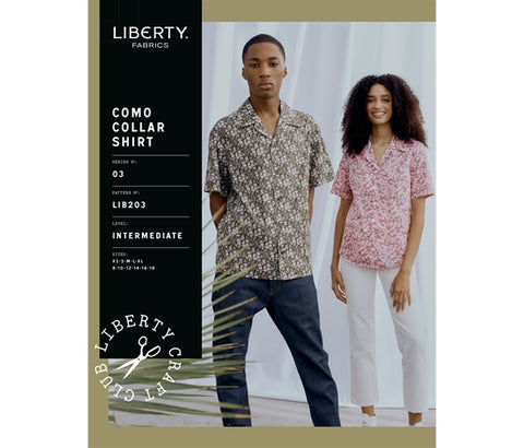 Como Collar Shirt Liberty Womens Sewing Pattern - (8-18)