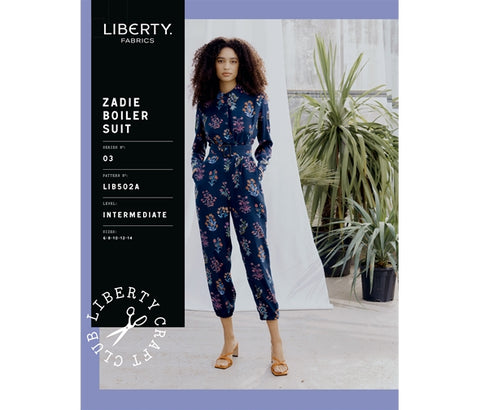 Zadie Boiler Suit Liberty Womens Sewing Pattern - (6-14)