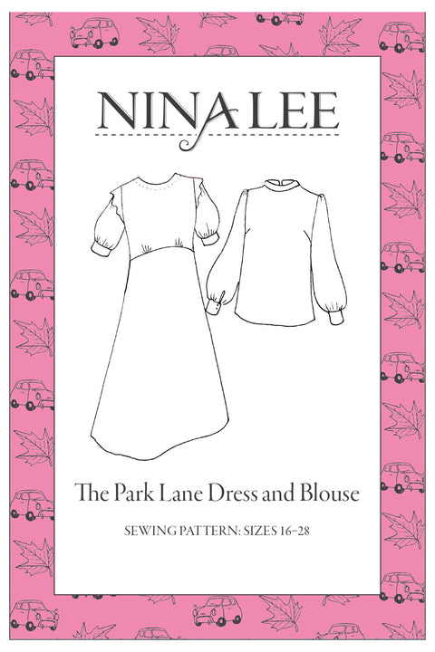 Park Lane Printed Dress and Blouse Sewing Pattern Nina Lee