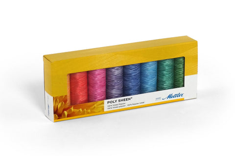 Mettler Poly Sheen 200m - Pastels Selection Sewing Thread Kit 8 Pack