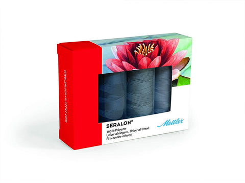 Mettler - SERALON® Sewing Thread Kit 4 x 200m - Grey