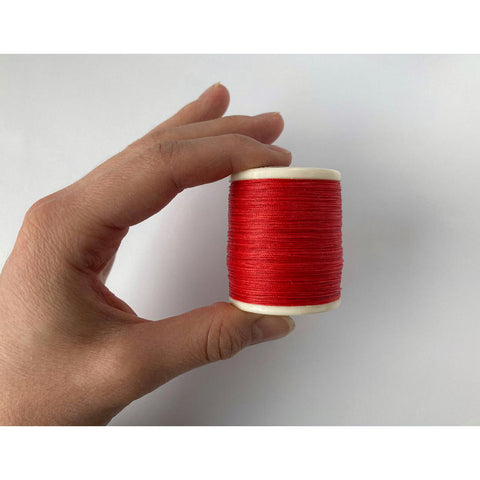 Premium Round Waxed Cord Waterproof Jewellery Making Beading Thread - Red